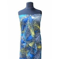 Duża sukienka plażowa - eleganckie PAREO XXL kolorowe pióra